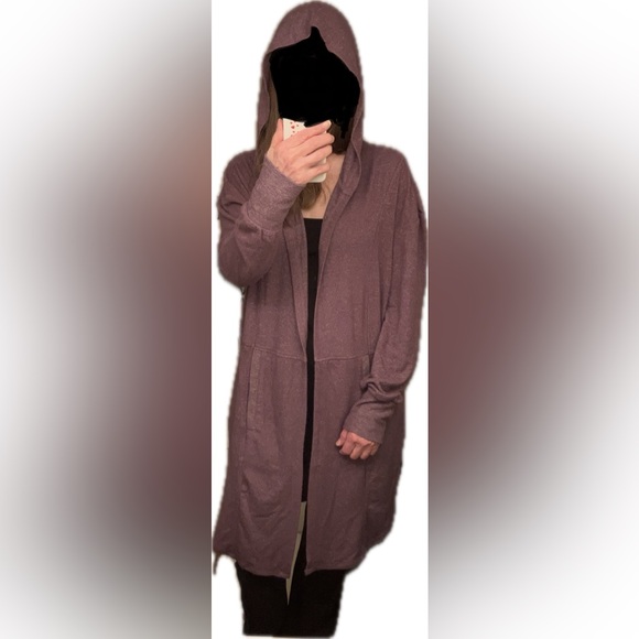 Kings Road hooded open front cardigan - Picture 2 of 6